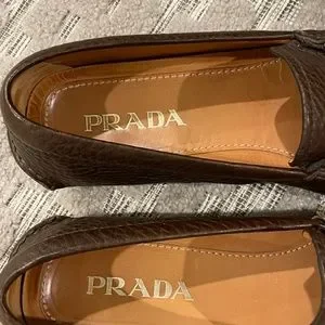 Prada | Shoes | Prada Pebbled Grain Leather Drivers All  display picture 2